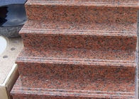 Granite thẳng đỏ Bước Treads Đối với bước ngoài trời trong nhà Kết thúc tùy chọn
