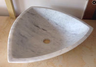 Arabescato trắng lưu vực đá cẩm thạch / phòng tắm rửa bồn rửa gỗ tĩnh mạch lưu vực đá cẩm thạch