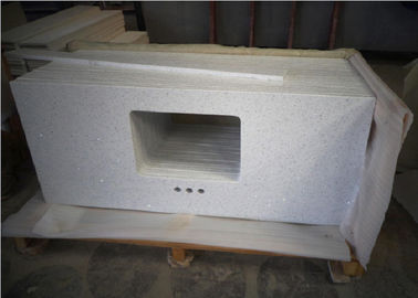 Phòng tắm Caesarstone Vanity Top, thạch anh trắng Galaxy đá Vanity Tops