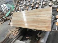 Trắng gỗ tĩnh mạch đá cẩm thạch màu xám đá bàn 2cm độ dày lớn sàn