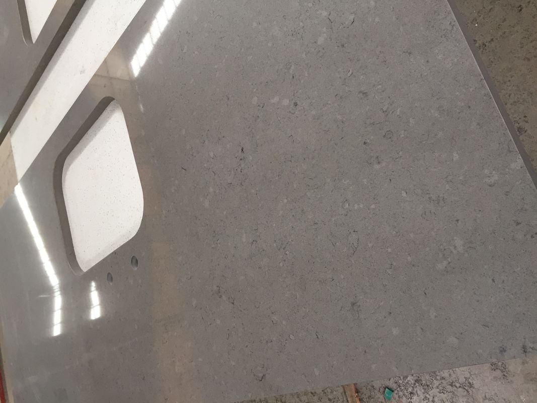 Nhà bếp Solid Stone bàn nhân tạo vật liệu thời trang màu xanh