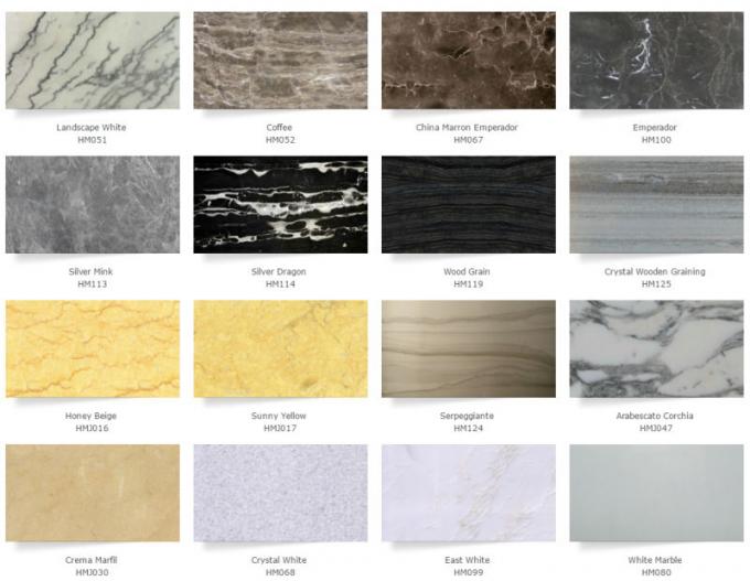 Vàng / nâu / xám / trắng / màu be / đen / vàng / Bianco Cararra / Trung Quốc đá cẩm thạch giá rẻ cho sàn / gạch / bao gồm / tường / sàn